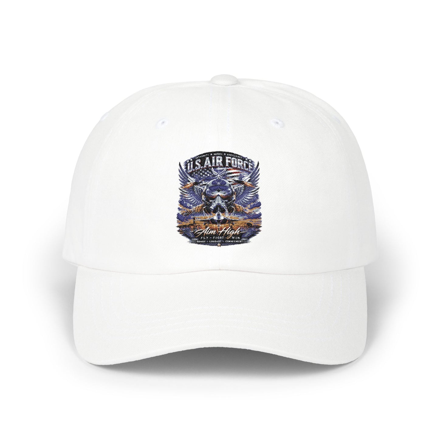 U.S. Air Force Embroidered Dad Cap — Military Veteran Baseball Hat