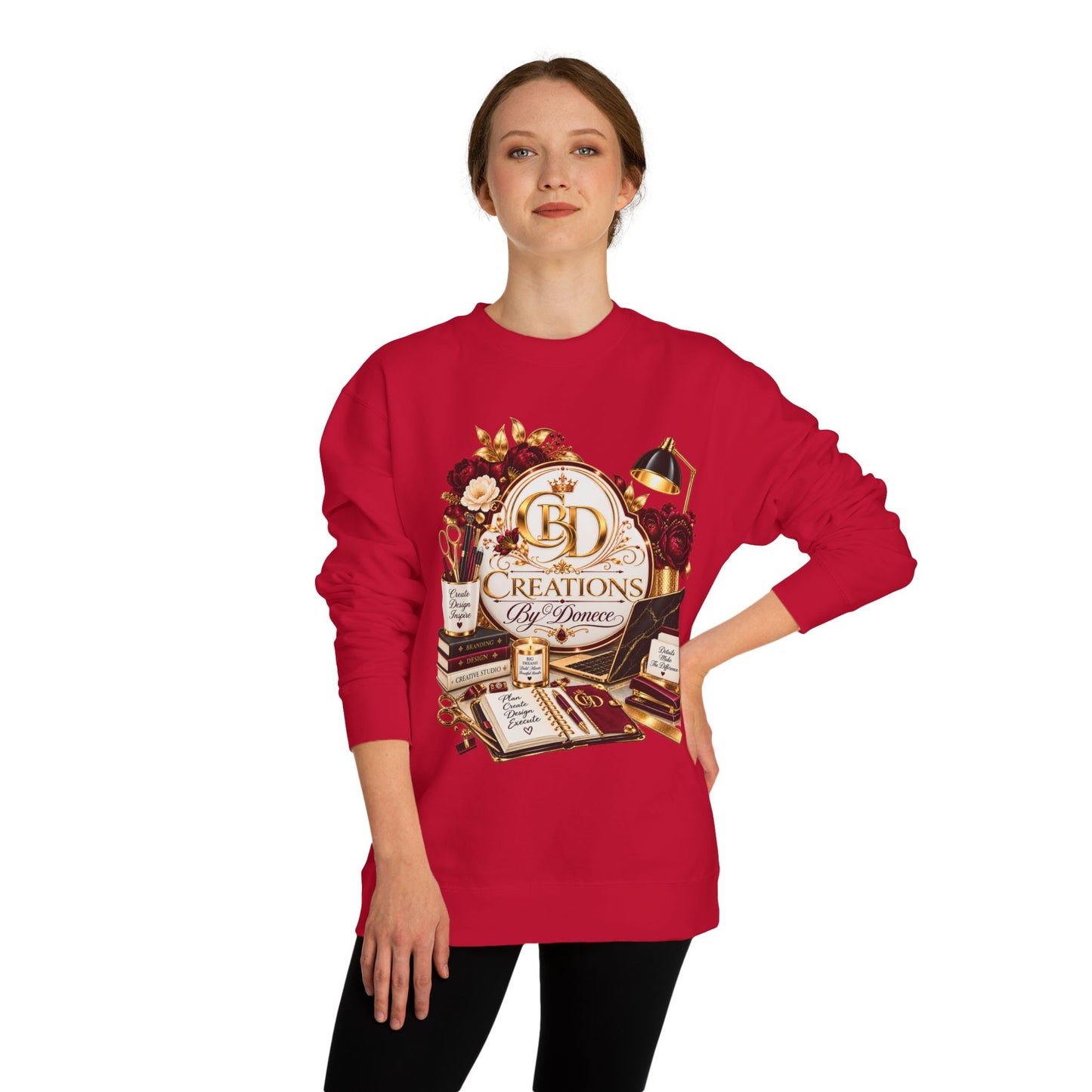 Crewneck Sweatshirt — Vintage Desk Creations Logo