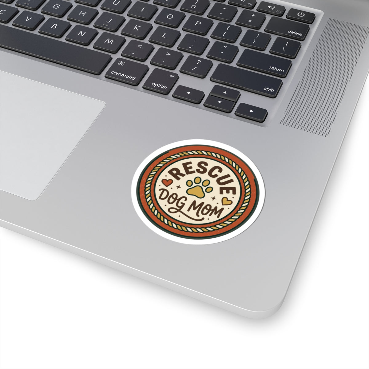 Rescue Dog Mom Sticker | Rescue Pride, Fur Baby Kiss-Cut