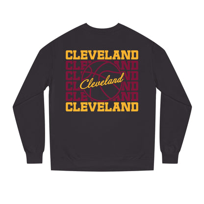 Cleveland Basketball Crewneck Sweatshirt – Retro Script Hoop Design