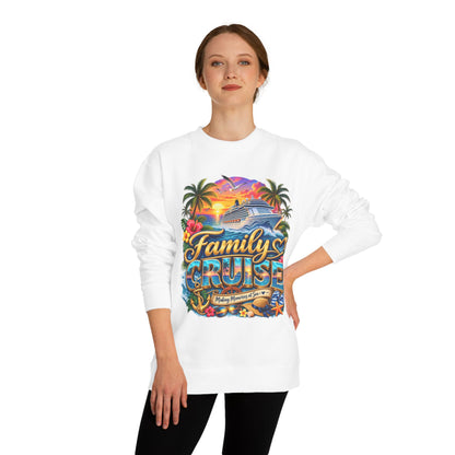 Family Cruise Sweatshirt – Tropical Cruise Vacation Crew Neck