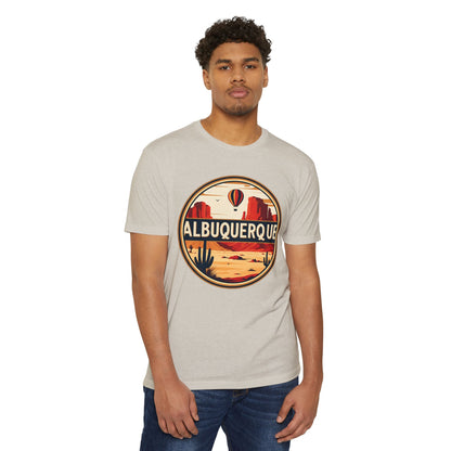 Albuquerque Desert Retro T-Shirt — Vintage Hot Air Balloon Southwest Travel Tee