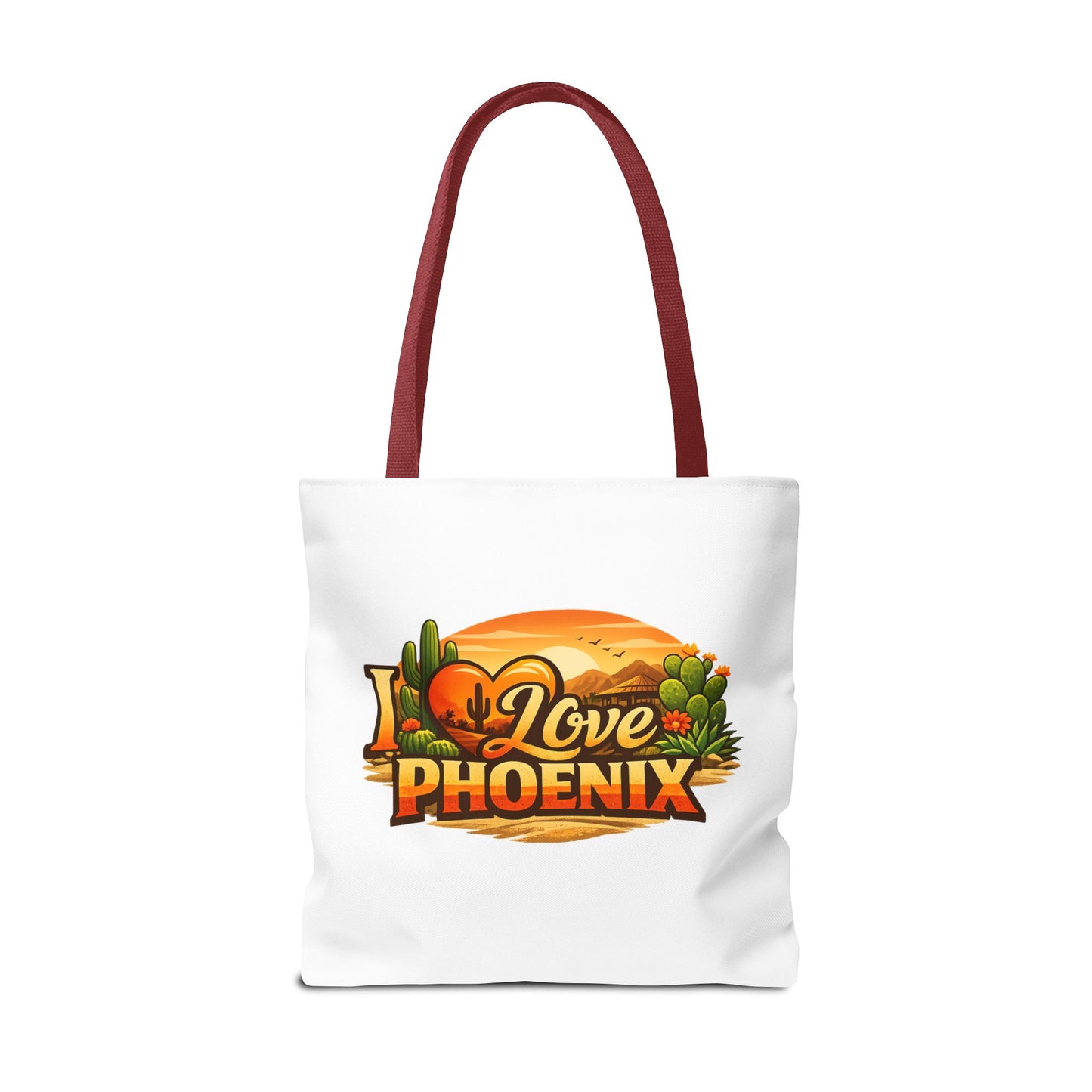 I Love Phoenix Tote Bag – Desert Sunset Illustration