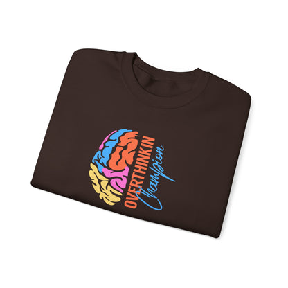 Overthinking Brain Crewneck Sweatshirt