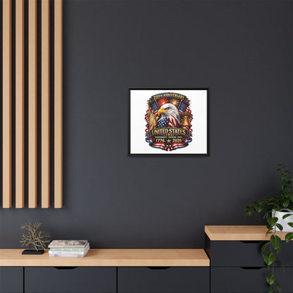 250th Anniversary United States Framed Canvas - Patriotic Eagle 1776–2026