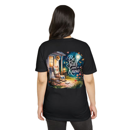 Be Still and Know T-Shirt — Cozy Porch & Moonlight Faith Tee