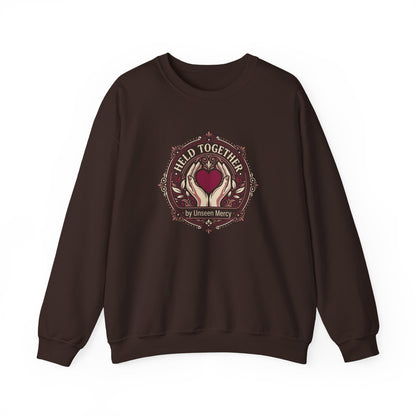 Held Together by Unseen Mercy Sweatshirt