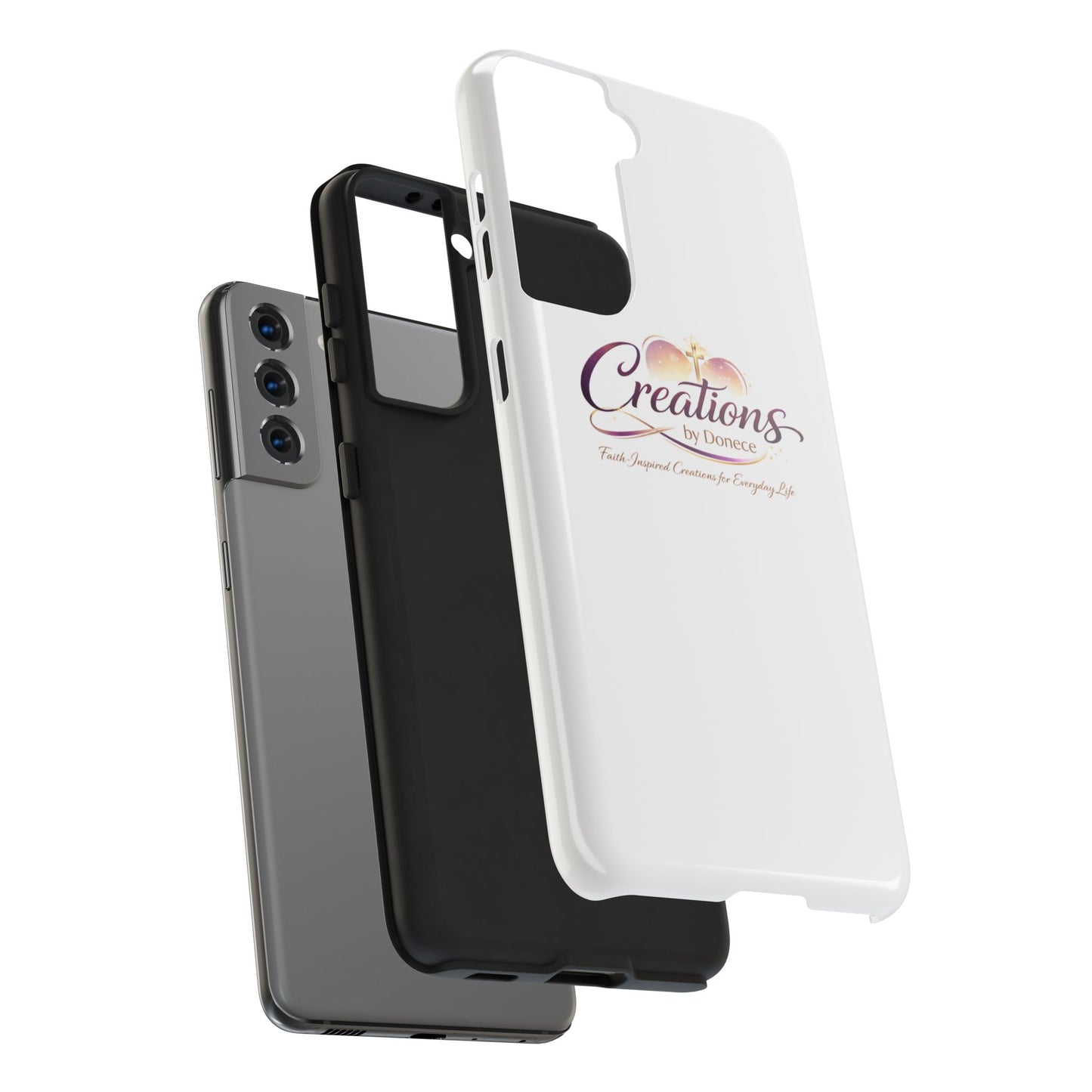 Tough Phone Case - "Creations by Donece" Logo Protective Cover