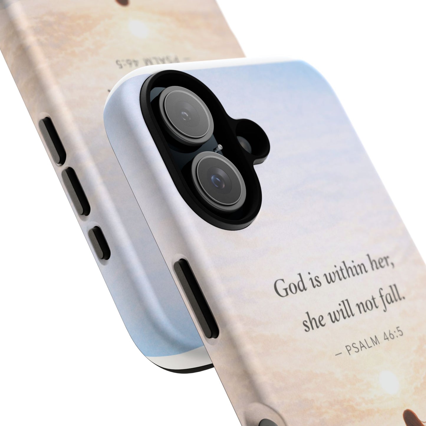 Inspirational Psalm 46:5 Phone Case — 'God is within her, she will not fall' Christian Phone Cover