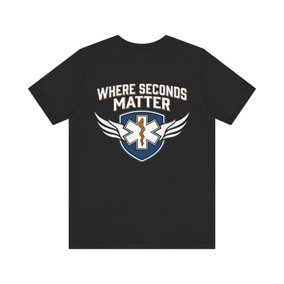 EMT T‑Shirt – "Where Seconds Matter" Emergency Medical Tech Tee