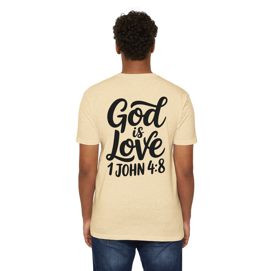 God Is Love T-Shirt - 1 John 4:8 Inspirational Christian Tee