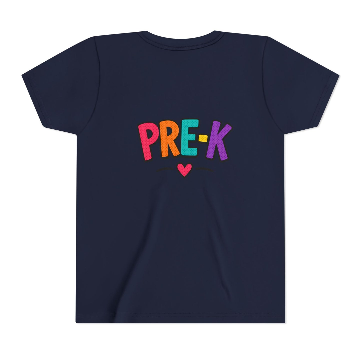 Pre-K Kids Tee — Colorful Heart Preschool Shirt for Boys & Girls