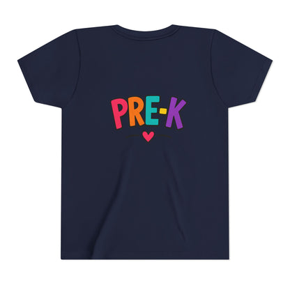 Pre-K Kids Tee — Colorful Heart Preschool Shirt for Boys & Girls