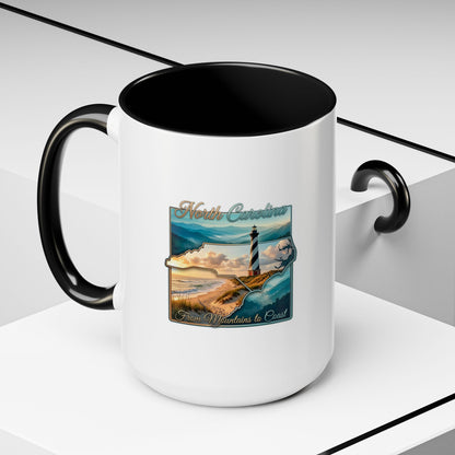 Coastal Lighthouse Coffee Mug – From Mountains to Coast Accent Mug
