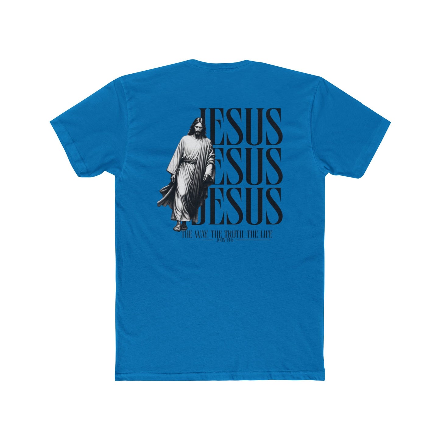 Jesus Repeat Graphic T-Shirt — "Jesus, Jesus, Jesus" Faith Tee