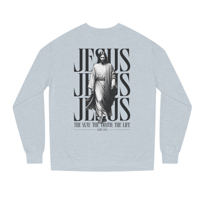 Jesus Graphic Sweatshirt — 'The Way The Truth The Life' Christian Crewneck