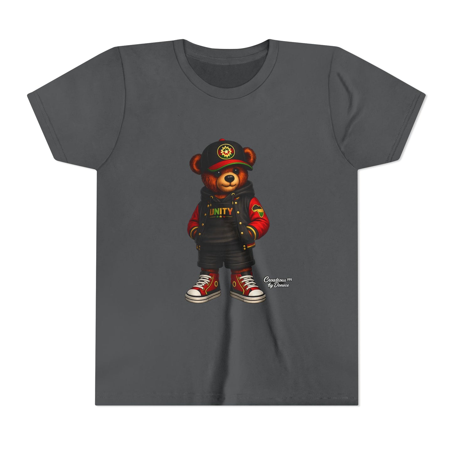 Youth Tee — 'Unity' Streetwear Teddy Bear Graphic Shirt