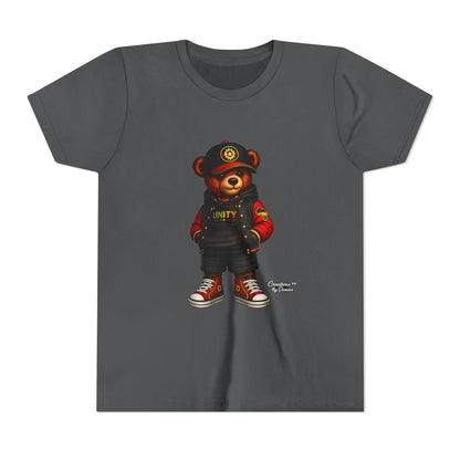 Youth Tee — 'Unity' Streetwear Teddy Bear Graphic Shirt