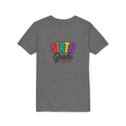 Sixth Grade Youth Tee – Colorful Back to School Shirt