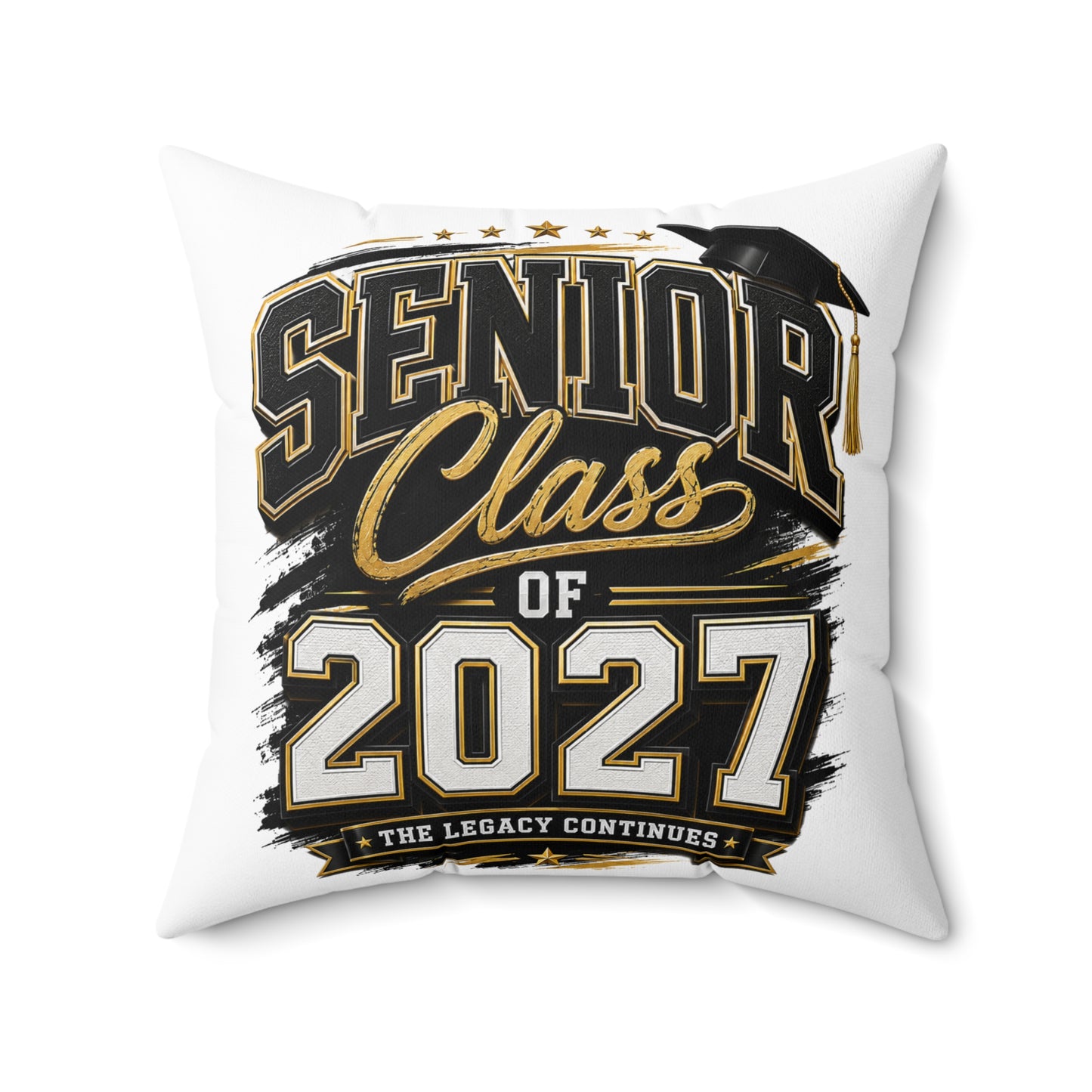 Senior Class of 2027 Decorative Pillow — Graduation Keepsake