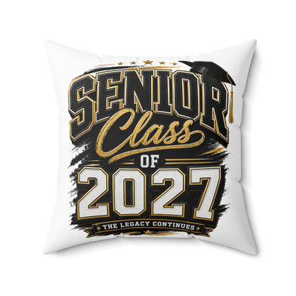 Senior Class of 2027 Decorative Pillow — Graduation Keepsake