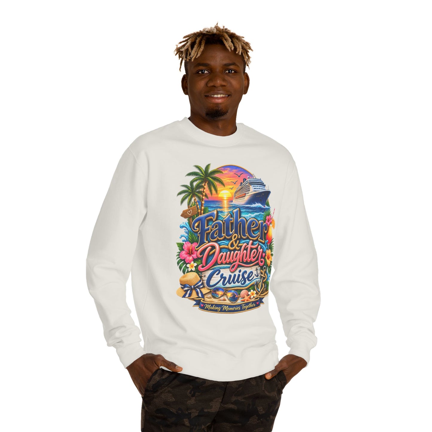 Father & Daughter Cruise Sweatshirt — Tropical Cruise Vacation Pullover