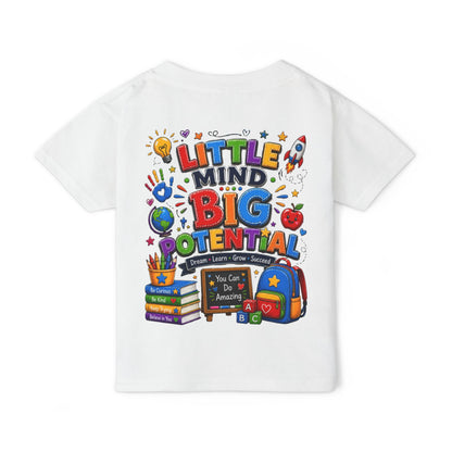 Toddler T‑Shirt — "Little Mind Big Potential" Back‑to‑School Graphic Tee