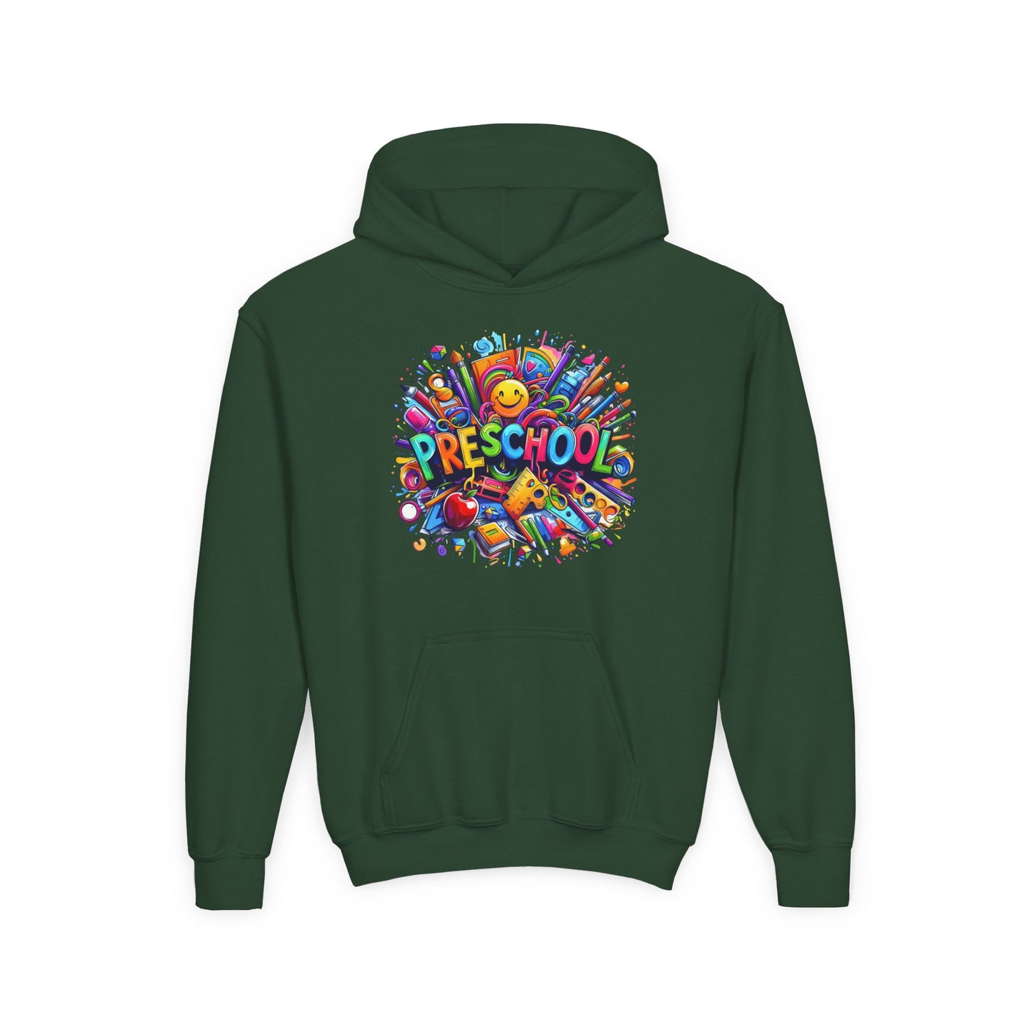 Preschool Kids Hoodie — Colorful Back-to-School Preschool Design