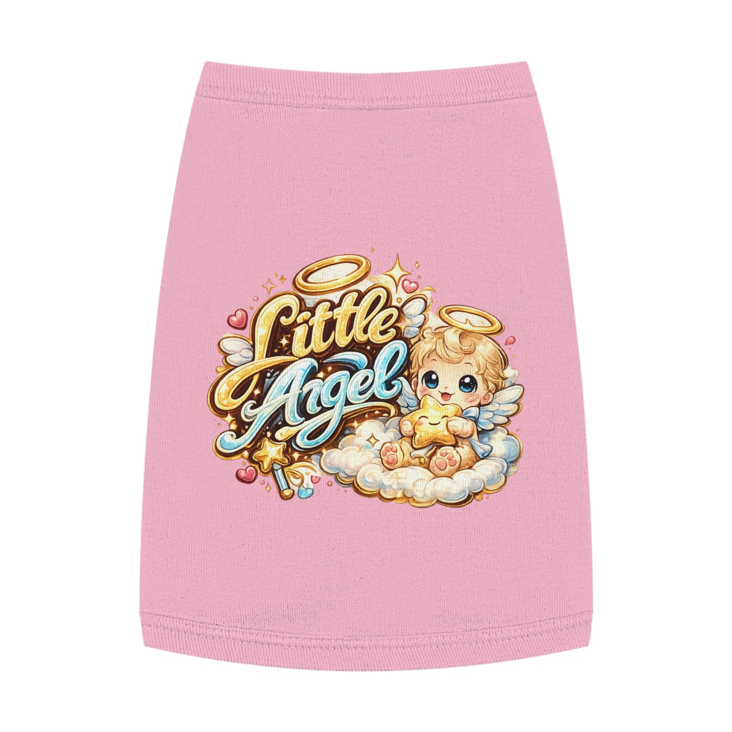 Little Angel Pet Tank Top — Cute Angel Puppy & Kitten Shirt for Small Dogs and Cats