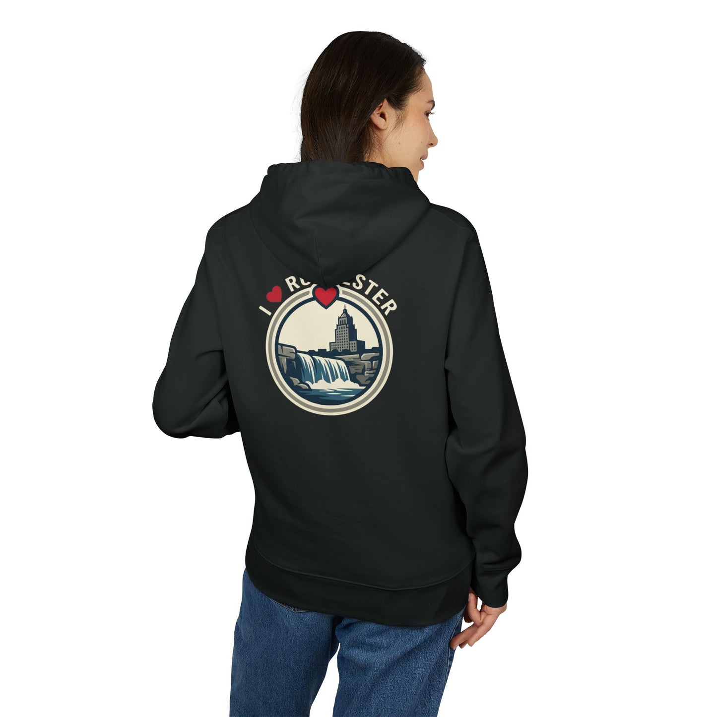 Hoodie — I  Rochester Retro Waterfall Graphic