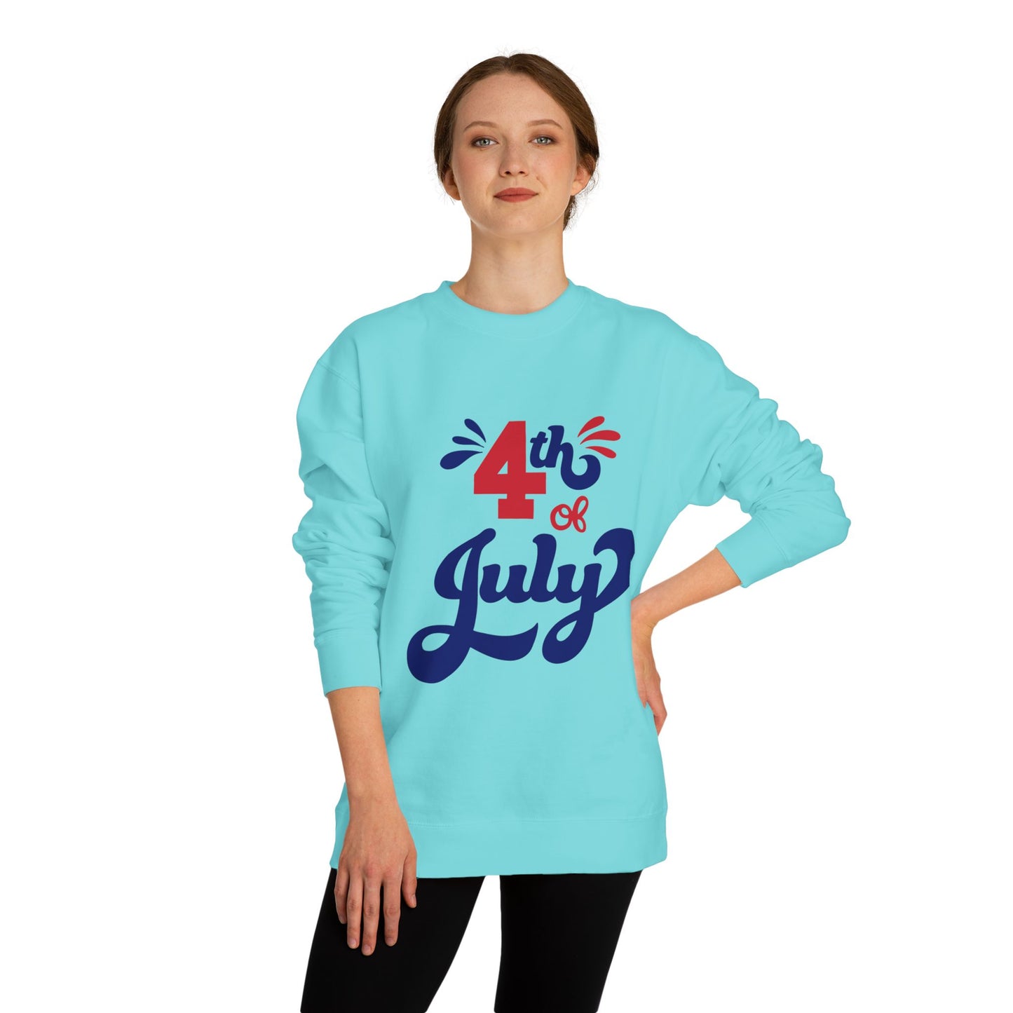 4th of July Crewneck Sweatshirt — Patriotic Independence Day Pullover