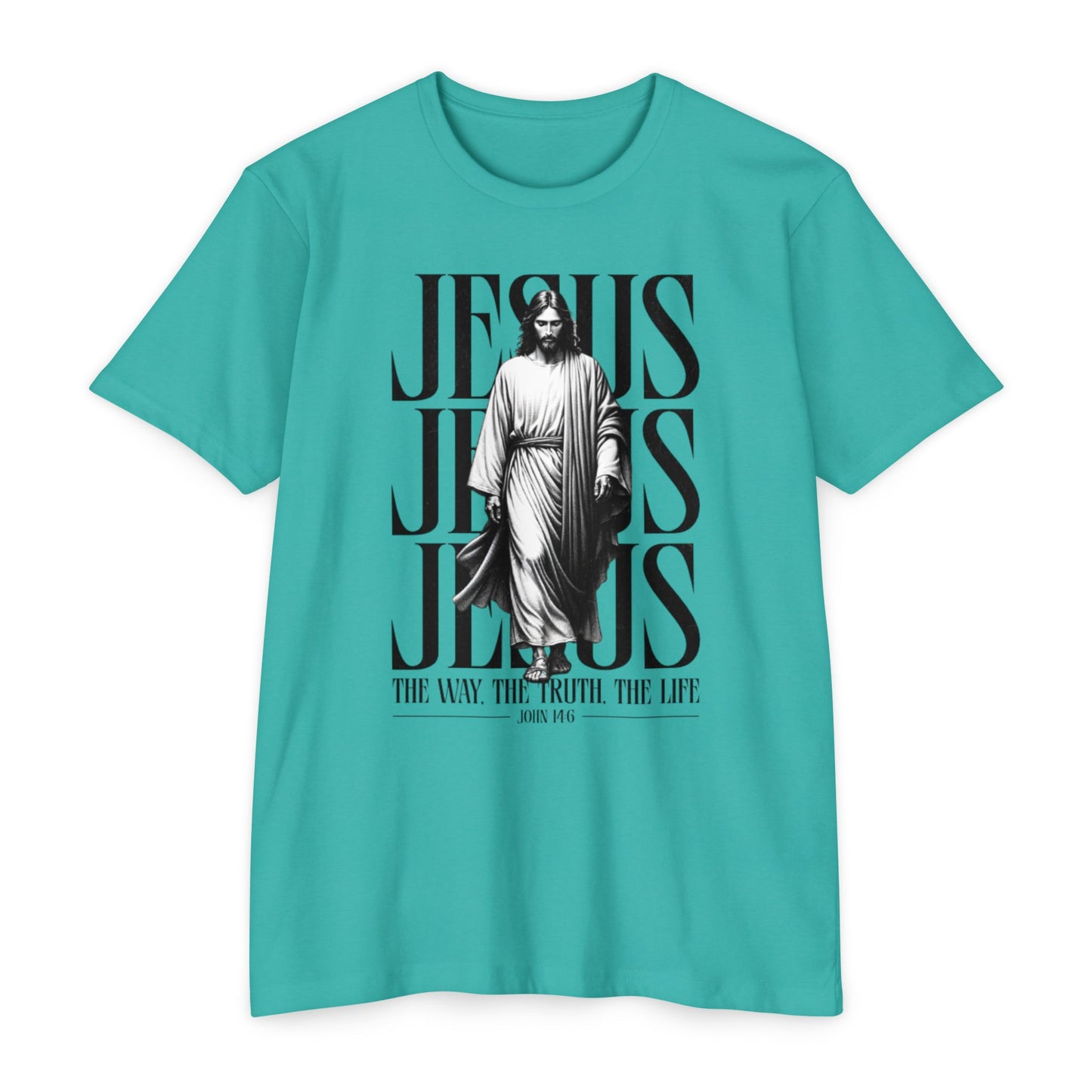 Jesus Graphic T‑Shirt — The Way The Truth The Life Faith Tee