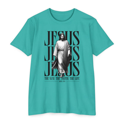 Jesus Graphic T‑Shirt — The Way The Truth The Life Faith Tee