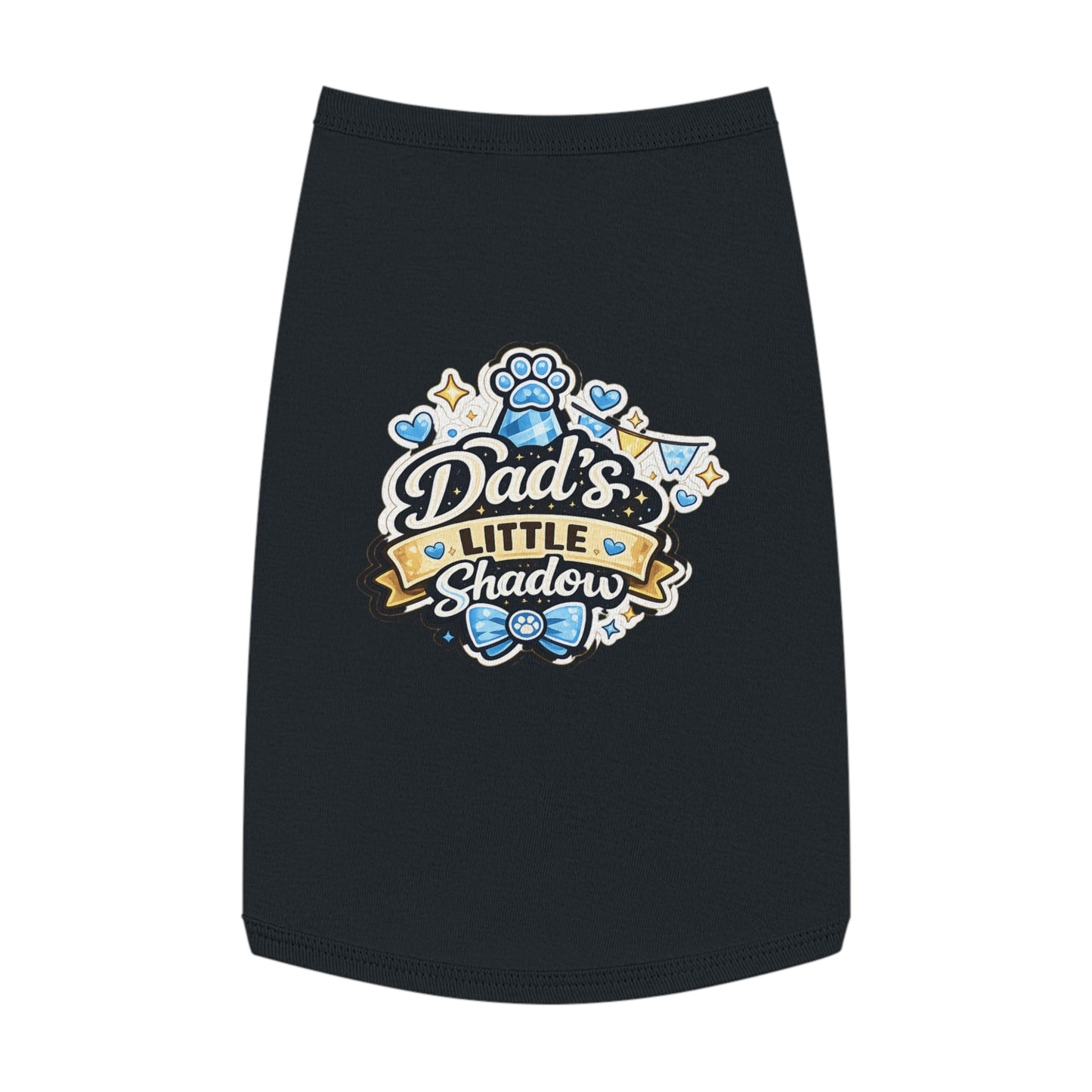 Pet Tank Top - "Dad's Little Shadow" Cute Dog Shirt for Father’s Day & Pet Lovers