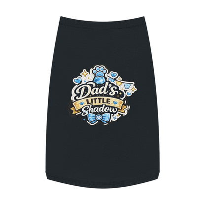 Pet Tank Top - "Dad's Little Shadow" Cute Dog Shirt for Father’s Day & Pet Lovers