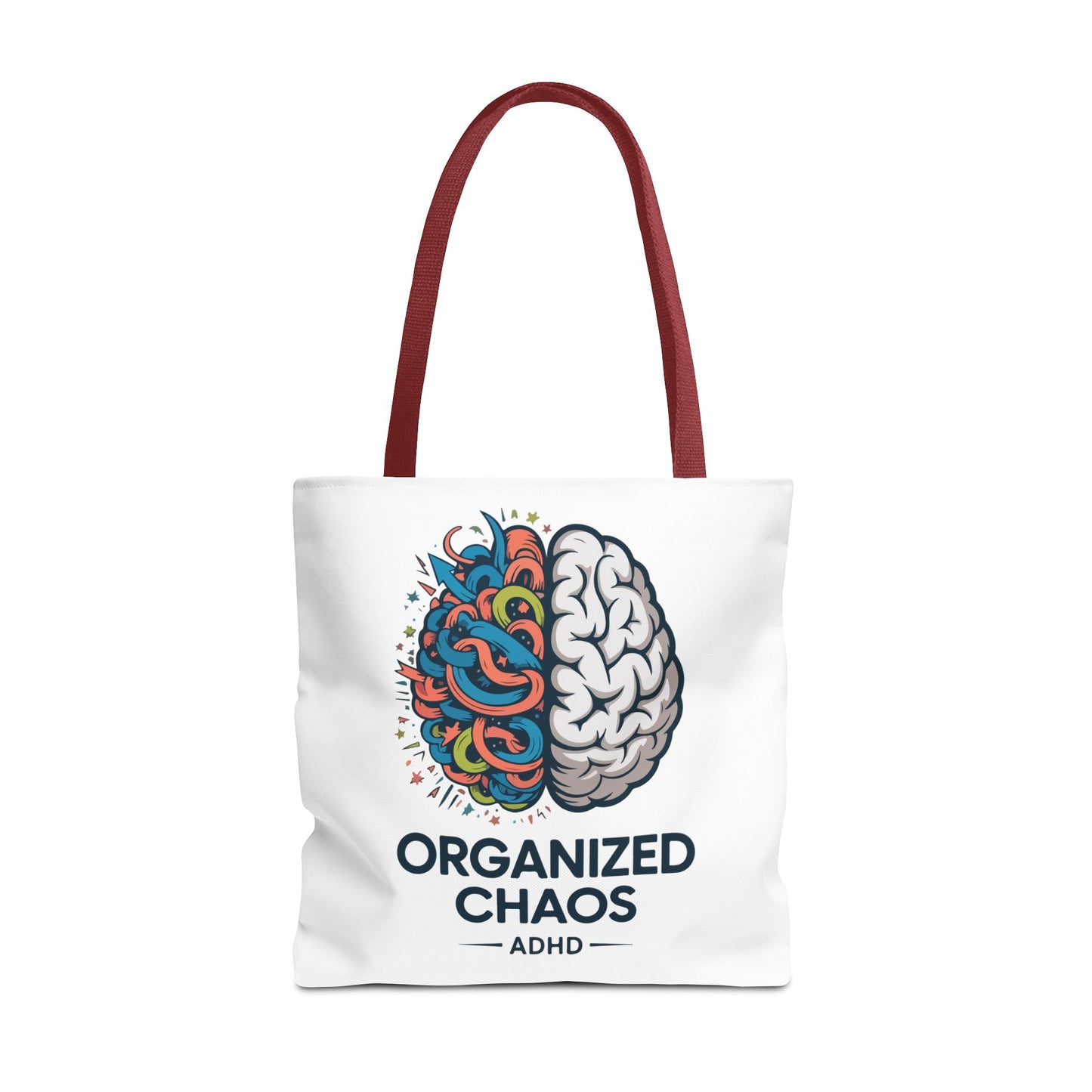 ADHD Tote Bag — "Organized Chaos" Brain Design