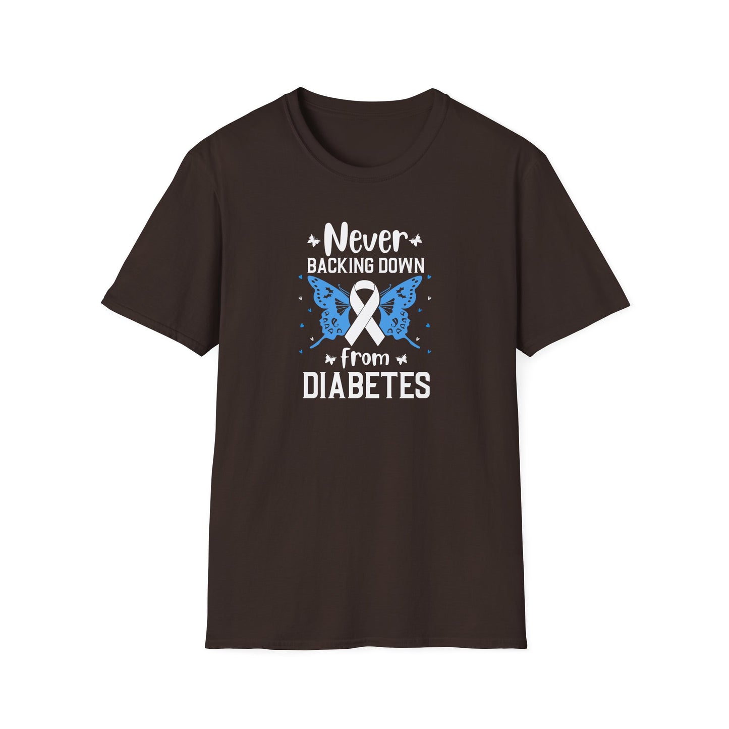 "Never Backing Down from Diabetes"  T-Shirt