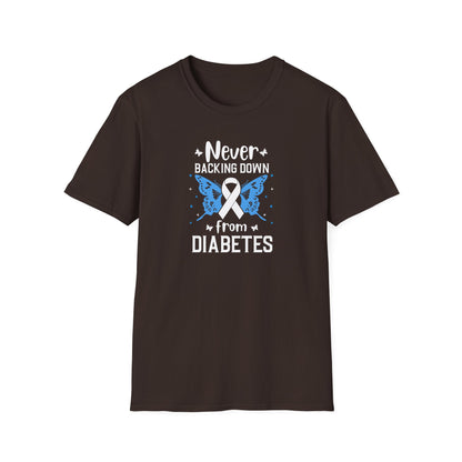 "Never Backing Down from Diabetes"  T-Shirt