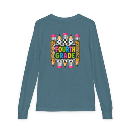 Fourth Grade Pencils Youth Long Sleeve Tee