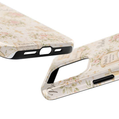 God Is Within Her Phone Case | Christian Floral iPhone Case