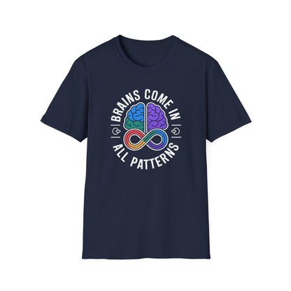 Brains Come in All Patterns T-Shirt