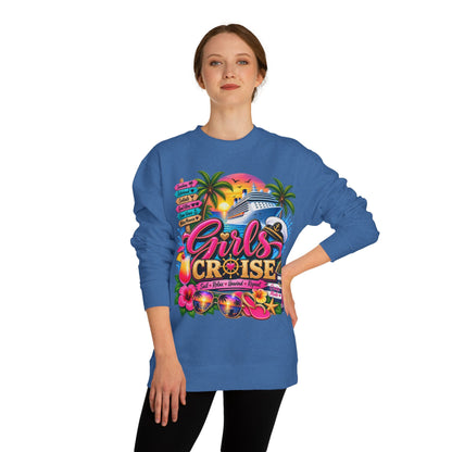 Girls Cruise Sweatshirt — Tropical Bachelorette/Group Vacation Crewneck