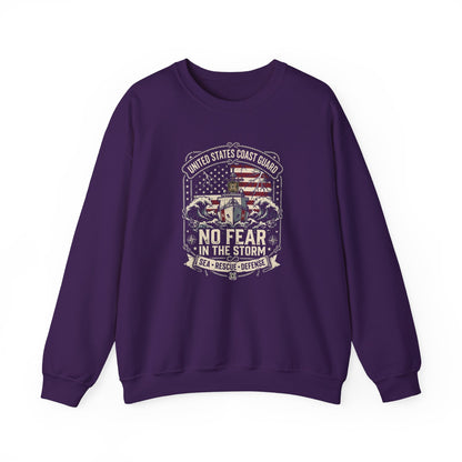 United States Coast Guard No Fear in the Storm Sweatshirt