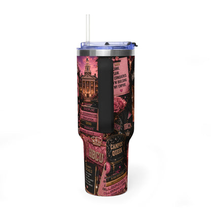 Campus Queen 40oz Vacuum Tumbler — HBCU Pride Travel Mug