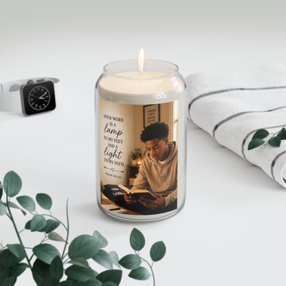 Inspirational Scripture Soy Candle – “Your Word Is a Lamp” 13.75oz