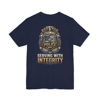 Police Badge 'Serving With Integrity' T-Shirt