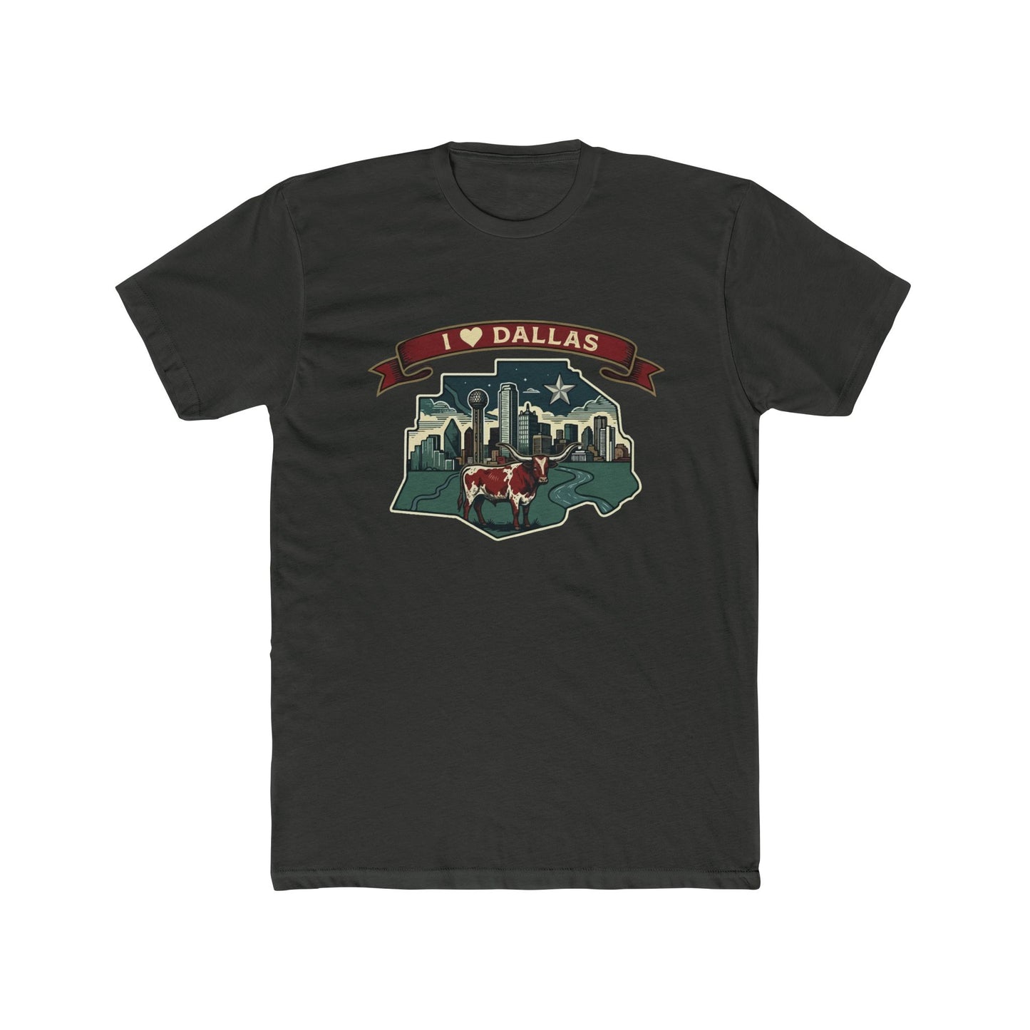 I Heart Dallas Tee — Vintage Dallas Skyline T-Shirt
