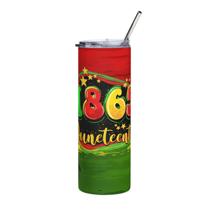 Juneteenth 1865 Stainless Steel Tumbler – 20oz Insulated Celebration Cup
