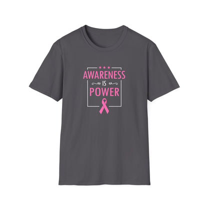 Awareness Is Power Breast Cancer Awareness T-Shirt