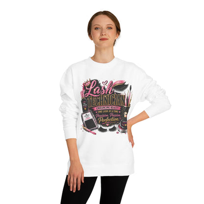 Lash Technician Crewneck Sweatshirt — Professional Eyelash Artist Apparel